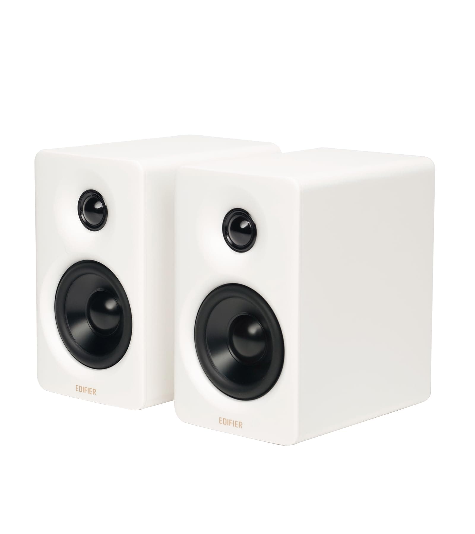 Edifier M60 Multimedia Speaker Bluetooth 5.3, 66W RMS, Hi-Res Audio & Hi-Res Wireless Audio, LDAC,3" Mid Bass & 1" Tweeter, USB-C & Aux Inputs, Compact Desktop Speaker - White
