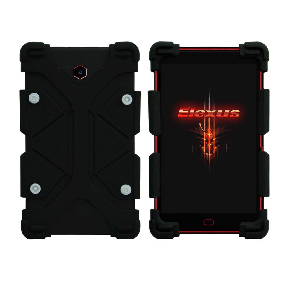 Gaming Tablet Sysmarts G6 Pro Case, Universal 7 inch Tablet Case Shockproof Silicone Stand Cover for All Versions RCA Voyager 7" Amazon Fire 7 Tablet