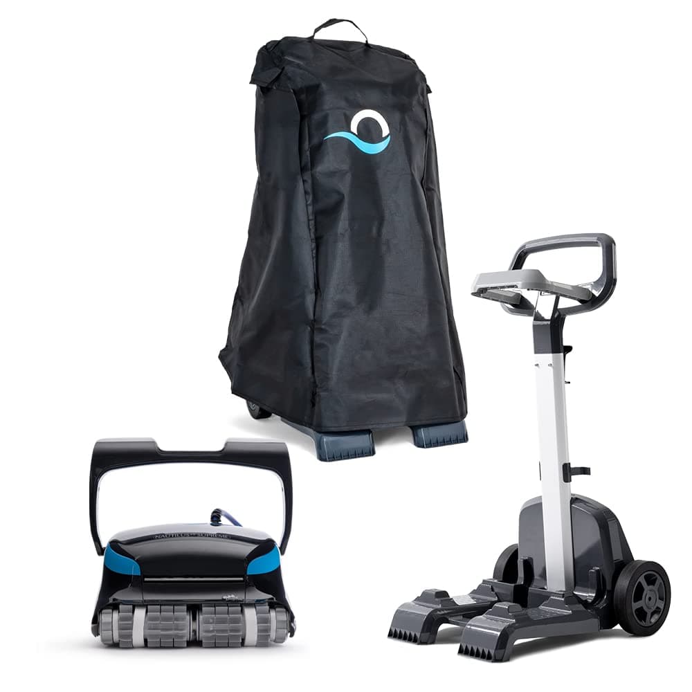 Nautilus CC Supreme Wi-Fi Automatic Robotic Pool Vacuum Cleaner Includes Caddy and Classic Cover for Storage and Protection, Ideal for In-Ground Pools up to 50 FT