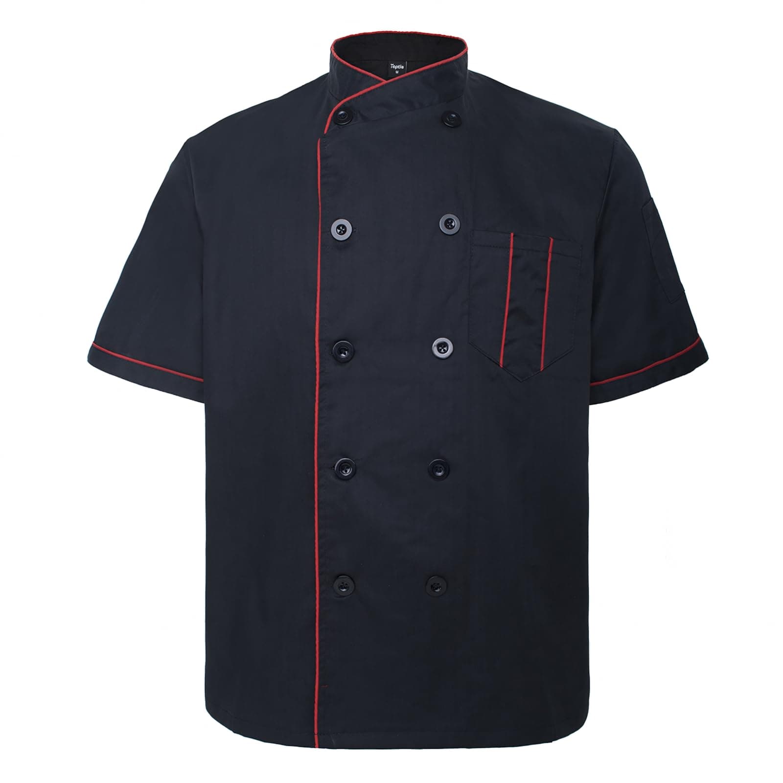 TOPTIE Unisex Short Sleeve Chef Coat Jacket