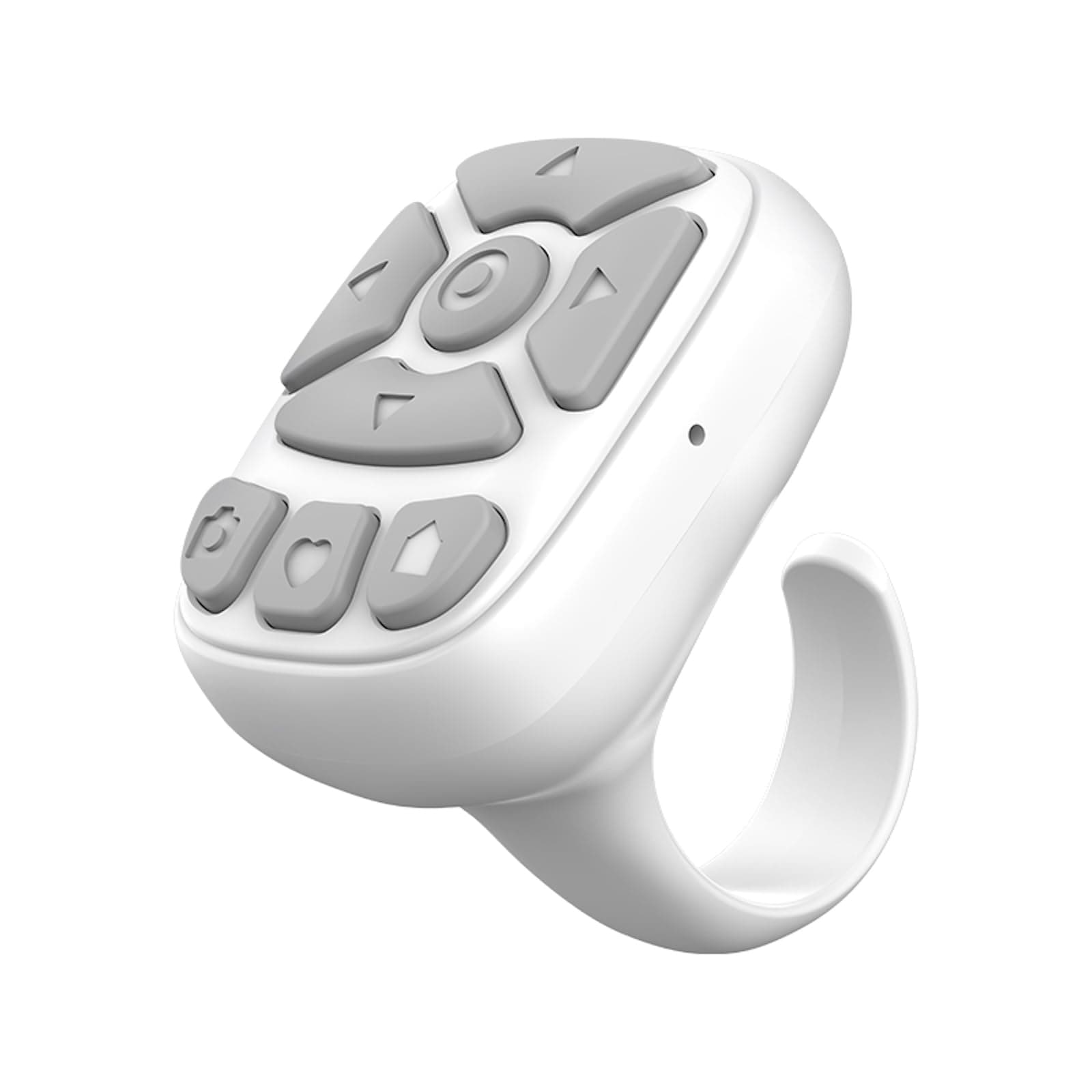 TikTok Scrolling Ring for iPhone - Viral TikTok Scroll Device, Wireless Finger Ring Scroller for TikTok App, Hands-Free TikTok Video Browsing Tool, Compatible with iOS Android, Perfect TikTok Accessory (White)