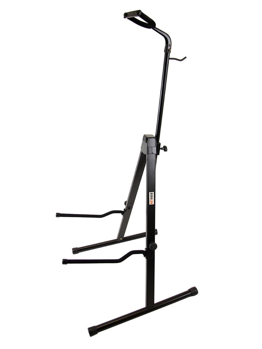Gearlux Adjustable Cello Stand with Hook for Bow, 46-Inch Maximum Height, Collapsible for Easy Storage, Suitable for 1/2, 3/4, 7/8, 4/4 Scale