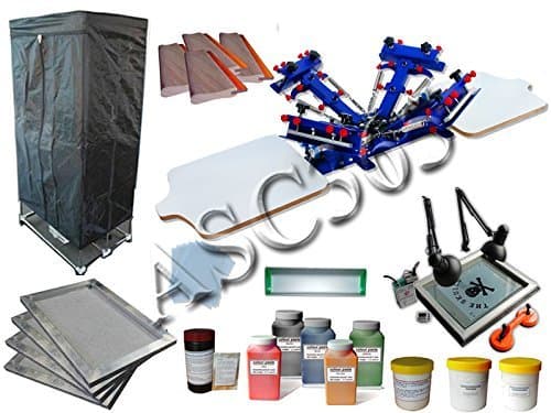 4 Color 2 Station Screen Printing Kit Silk Screen Printing Machine 4 Color 2 Station Screen Printing Press