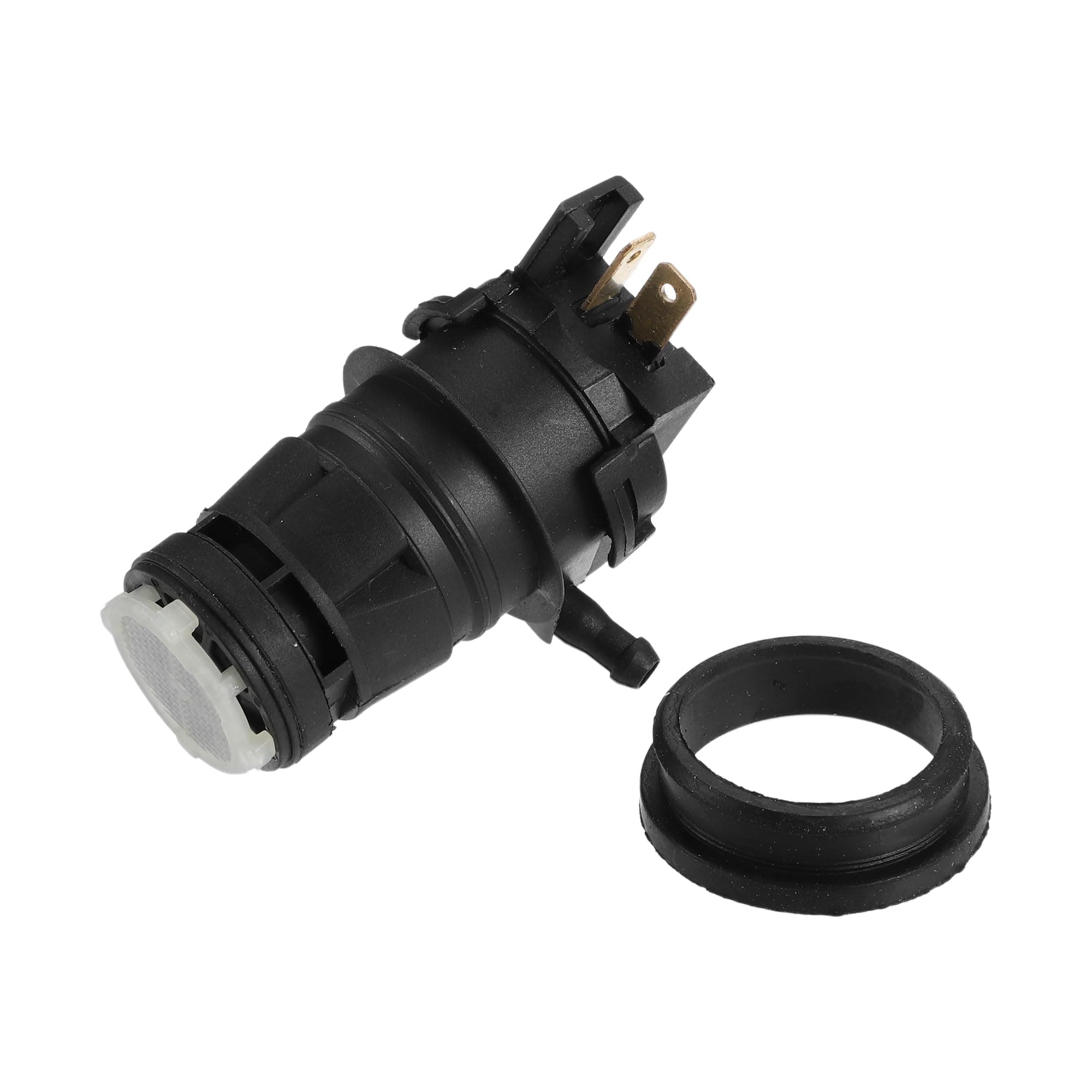 Partuto Windshield Washer Pump No.76806SJCA01 - Car Windshield Washer Pump Motor Replacement - for Honda Civic 2006-2011 Plastic Black - 1 Pc