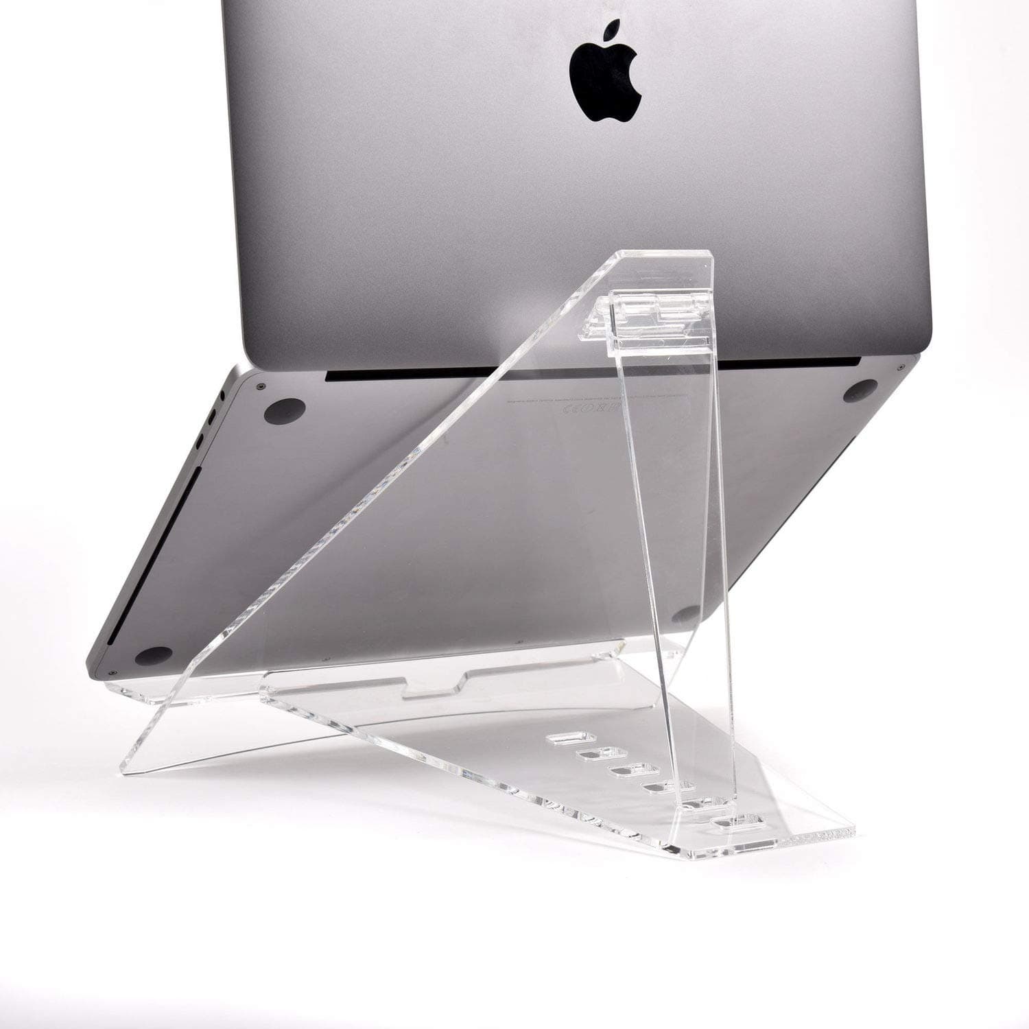 Desktop Innovations Clear Acrylic Flatpack Adjustable Laptop Stand | 6 Adjustable Angles