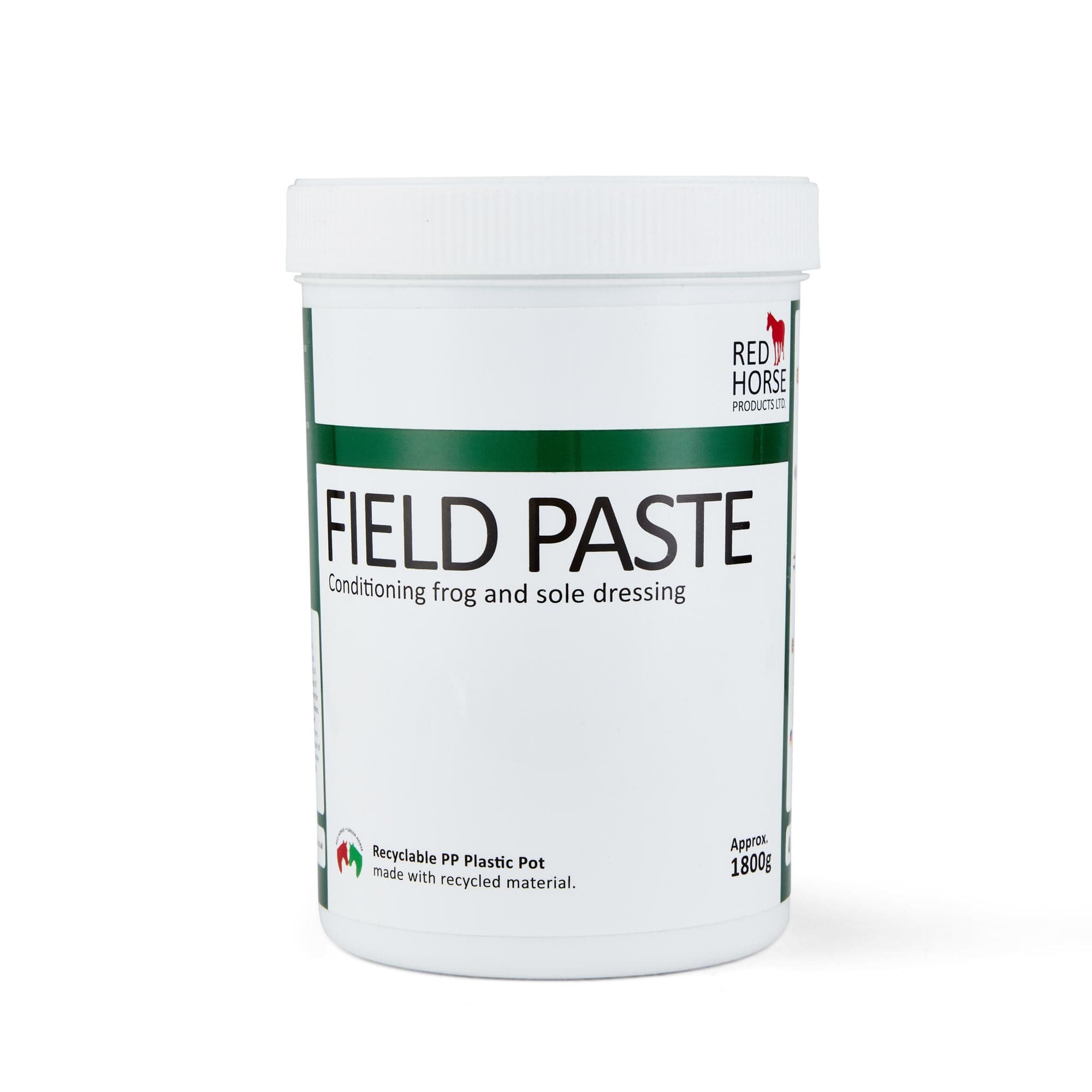 Red Horse Products Field Paste - Antimicrobial/Antifungal Horse Hoof Sole & Frog Dressing (1800g) | Hoof Thrush Topical | Sole & Frog Active Clay | Non-caustic