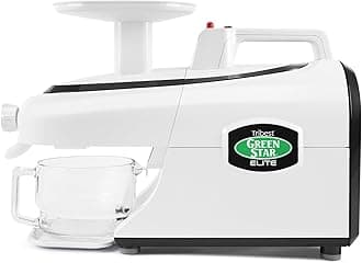 Green Star Elite GSE-5000-220V Jumbo Twin Gear Juice Extractor, 220V, NOT FOR USA USE,White