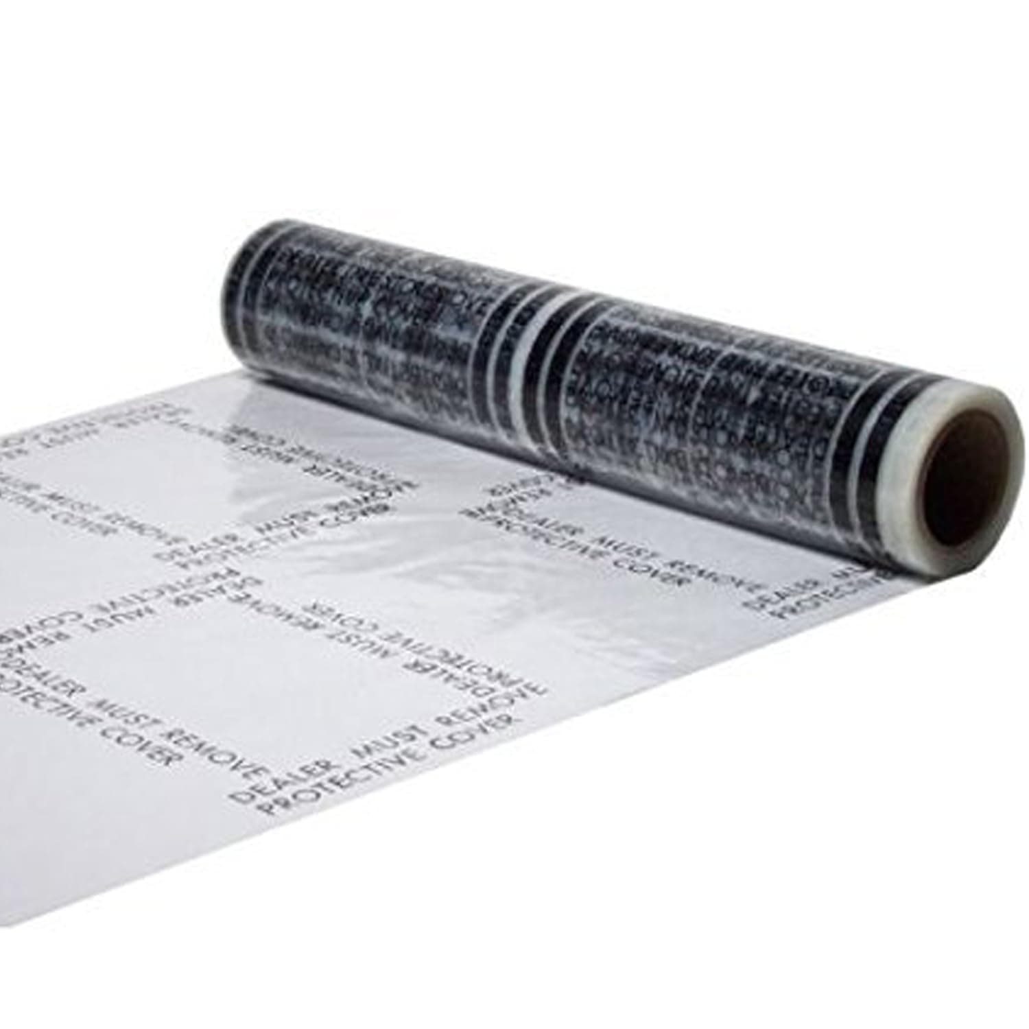 Hi-Tech Auto Adhesive Plastic Floor Mat, 4 mil | Perforated Every 24" | 100 Mats Per Roll | (21" Wide, 200' Long)
