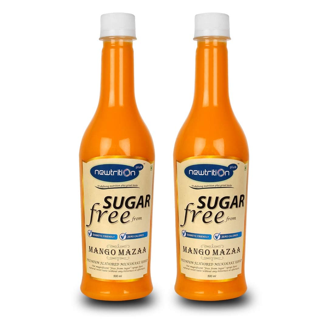 Newtrition Plus Redefining Nutrition Sugar Free Mango Mixer Syrup (Pack of 2)