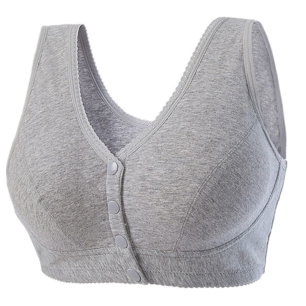 Women Full-Freedom Front Closure Comfortable Snap Bra for Wireless Post-Surgery Bra Active Yoga Sleep Bras