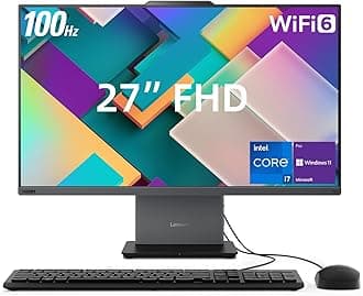 ThinkCentre Neo 50a All-in-One Business Desktop, 27” FHD 100Hz Display, Intel Core i7-13620H, 32GB DDR5 RAM, 1TB SSD, Webcam, HDMI, Type-C, Wi-Fi 6, Wired Keyboard & Mouse, Windows 11 Pro