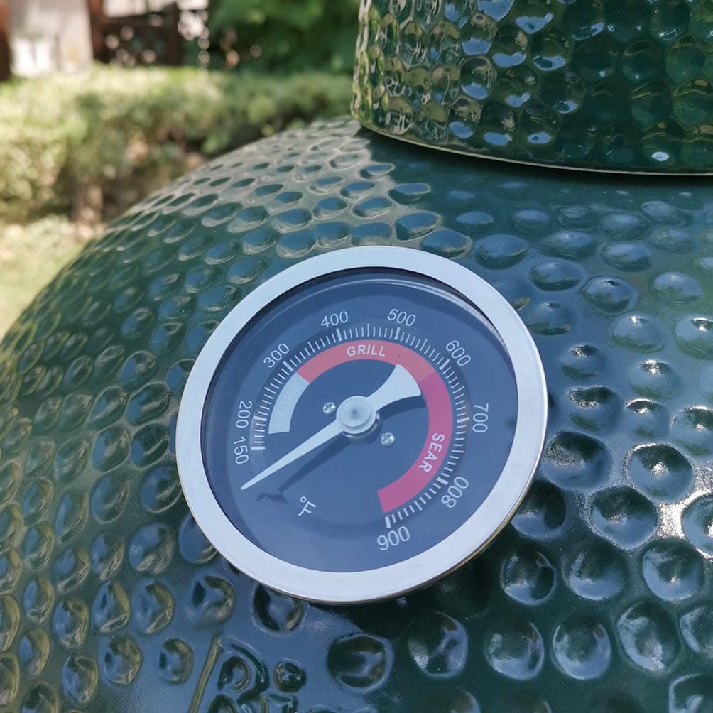 Upgrade Replacement Thermometer for Big Green Egg Grill with 3.3" Large Dial,Temperature Gauge for Big Green Egg Accessories 150-900°F with Waterproof and No-Fog Glass Lens