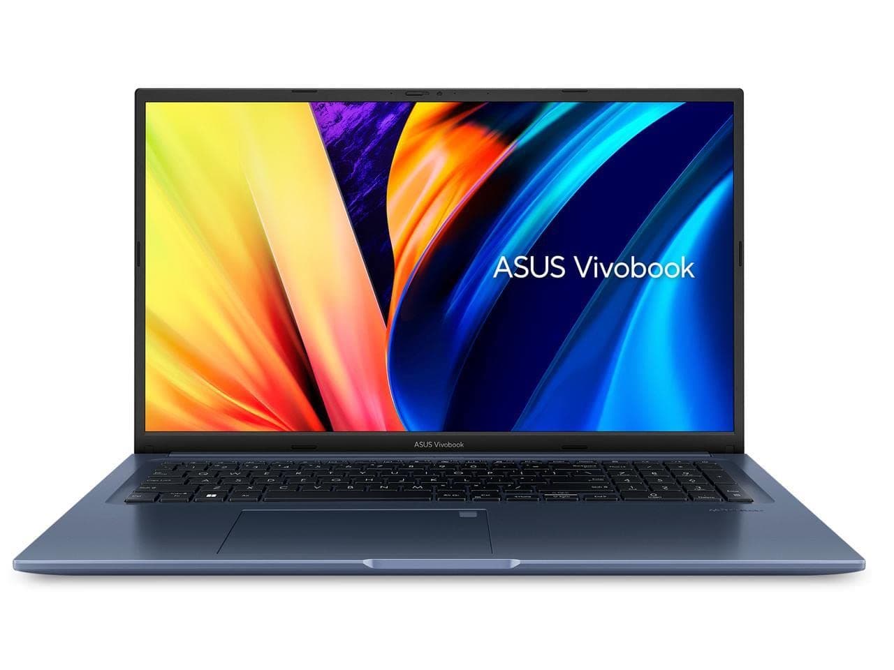 ASUS VivoBook 17X Laptop, 17.3 inch FHD Display, Intel Core i7-12700H CPU, Intel Iris Xe Graphics, 16GB RAM, 1TB SSD, Fingerprint Sensor, Windows 11 Home, Quiet Blue, K1703ZA-DS76
