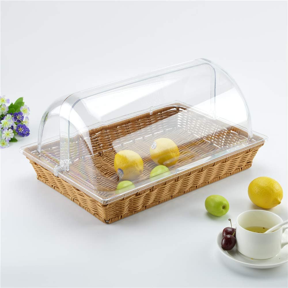Rattan Bread Basket with Cover