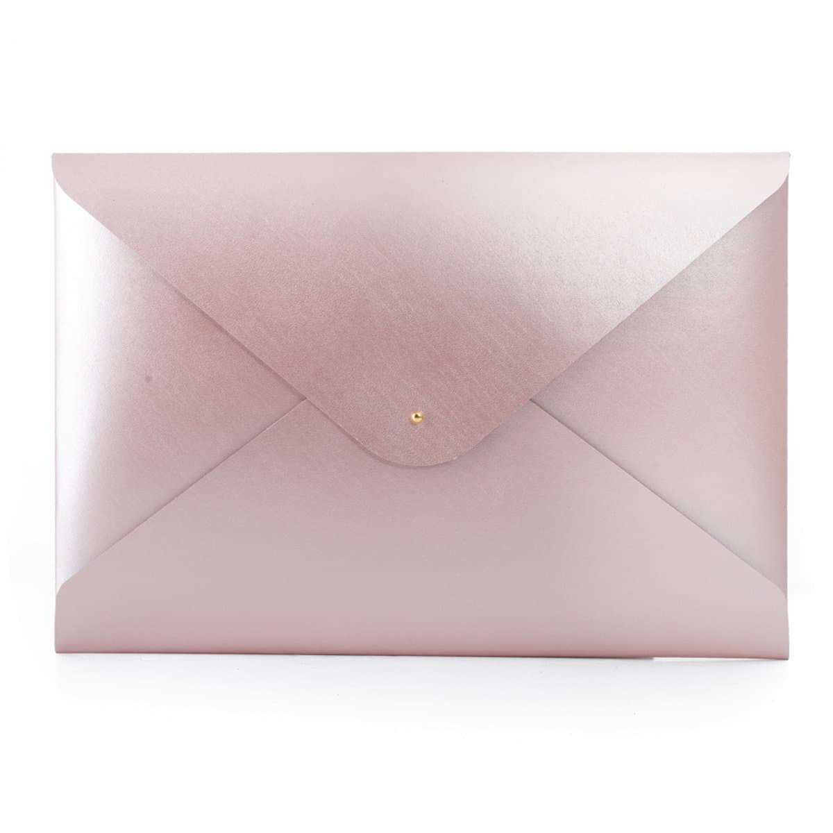 9 x 13 Inch Recycled Leather Document Folder Rose Gold (PT10020)