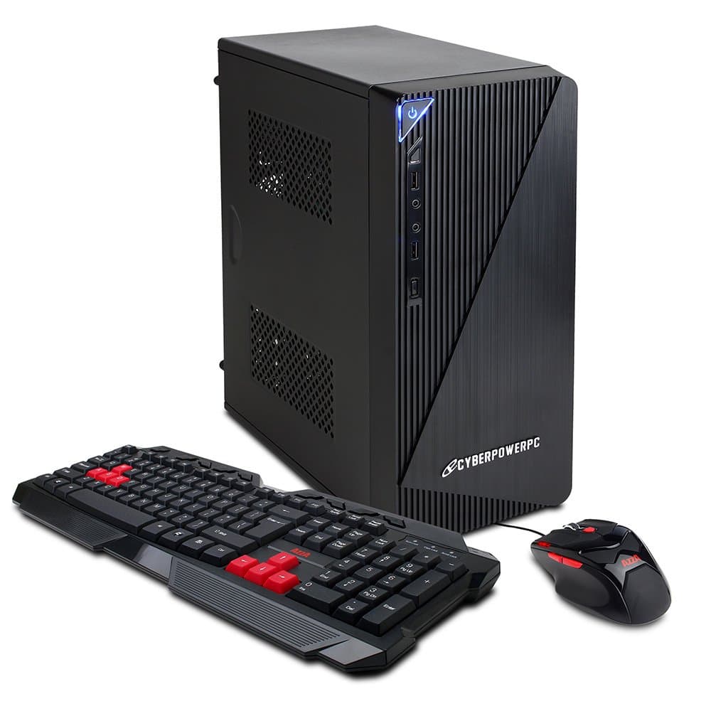 CyberpowerPC Essential-K EK2000 Desktop (3.1 GHz Apple A4 Processor, 4GB DDR3, 128GB SSD, Windows 8) Black