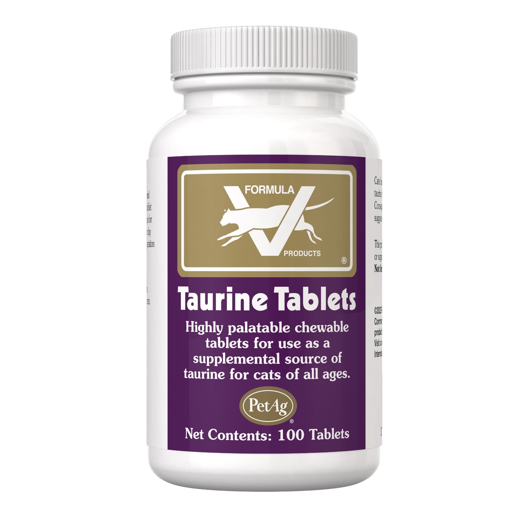 Pet Ag Taurine Tablets, 250 MG, 100 Count