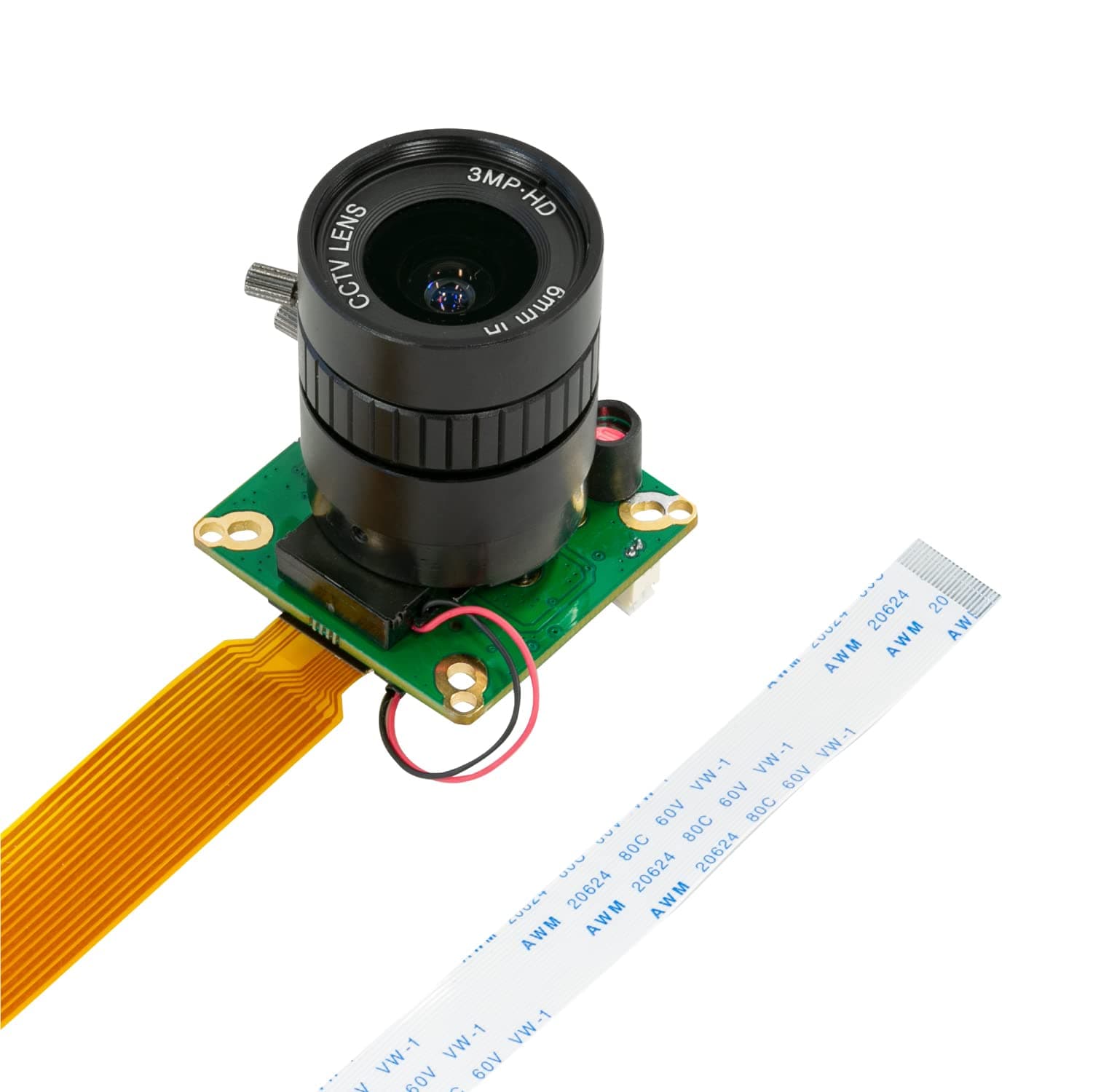 Arducam for Raspberry Pi HQ Camera, 12.3MP IMX477 Camera Module with CS-Mount Lens, Automatic IR-Cut Switching All-Day Image, Compatible with Raspberry Pi 5, 4 Model B, Pi 3/3B+, and Pi Zero 2W