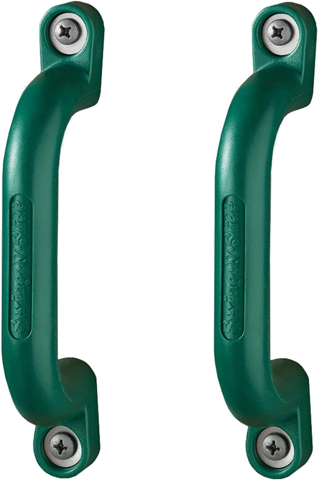 WS 4410 Plastic Safety Handles with Mounting Hardware for Swing Sets, Playhouses, Play Towers and Wooden Playsets, Green