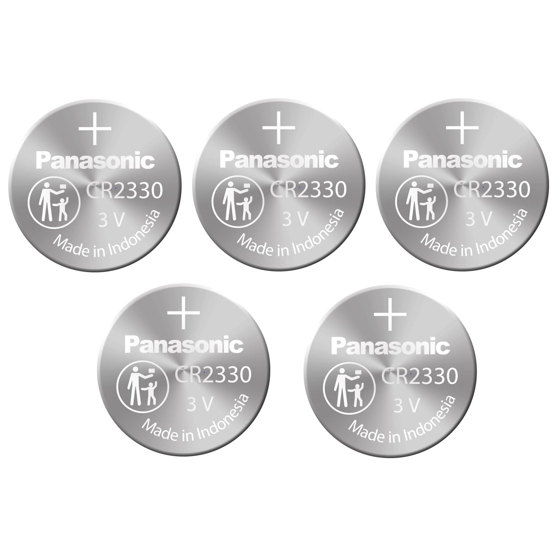 Panasonic Panasonic CR2330 3V Lithium Battery 1PACK (5PCS) Single Use Batteries