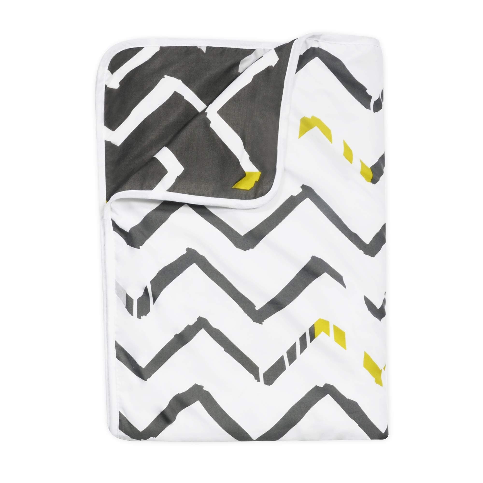 Divine Casa 120 GSM Microfiber Single Dohar | Soft & Lightweight Throw Blanket | Cozy & Breathable | All-Season Comfort | 210 x 140 CM | Zig-Zag Pattern | Mourning Dove & White