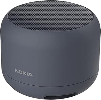 HMD Global Nokia Portable Wireless Speaker 2 – SP-102 – Ecological and portable deisgn, Integrated microphone for calls, Link two speakeres for stereo output, Up to 22 hours of playtime