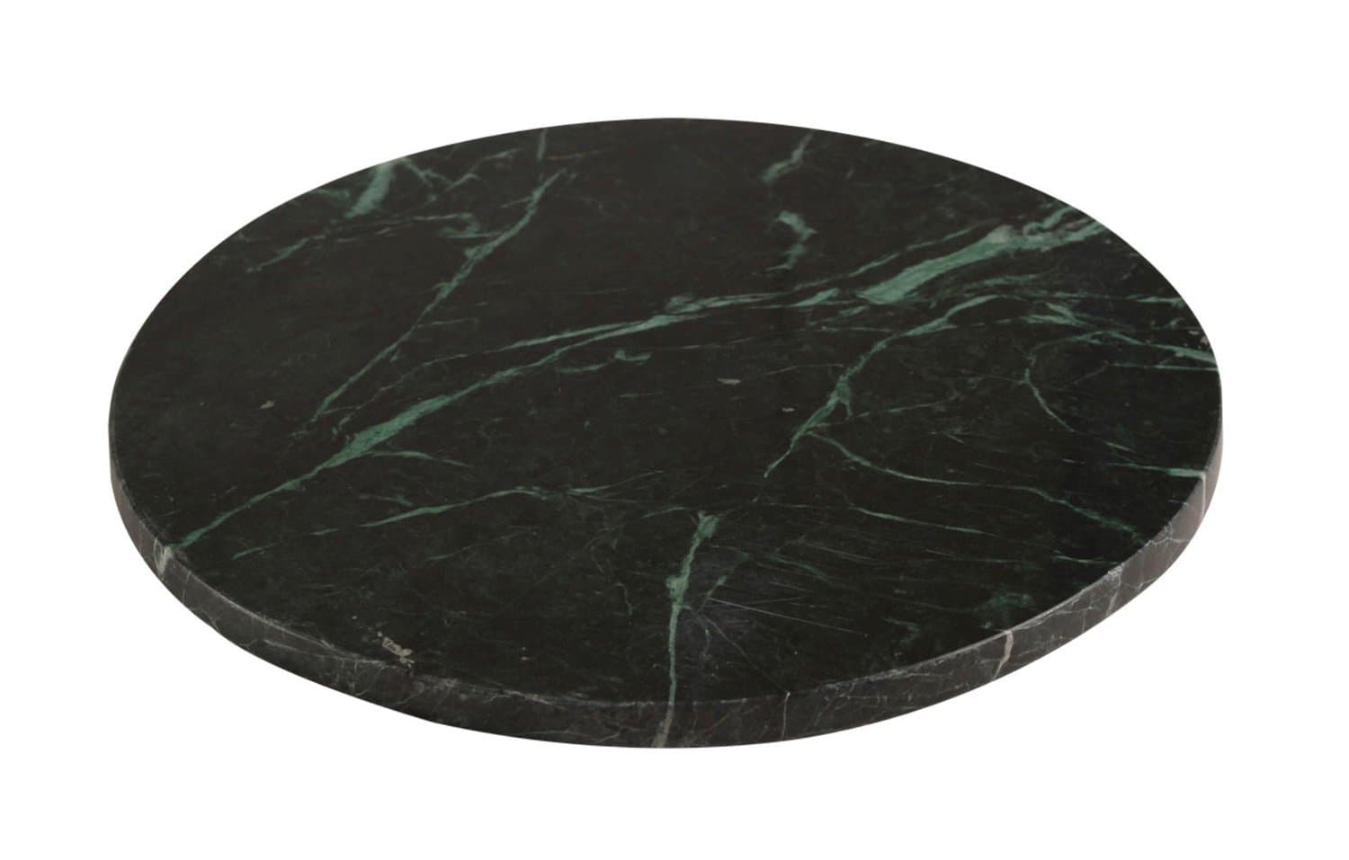 Marble OR SLATE Round Serving Plate Diameter 22 cm Green