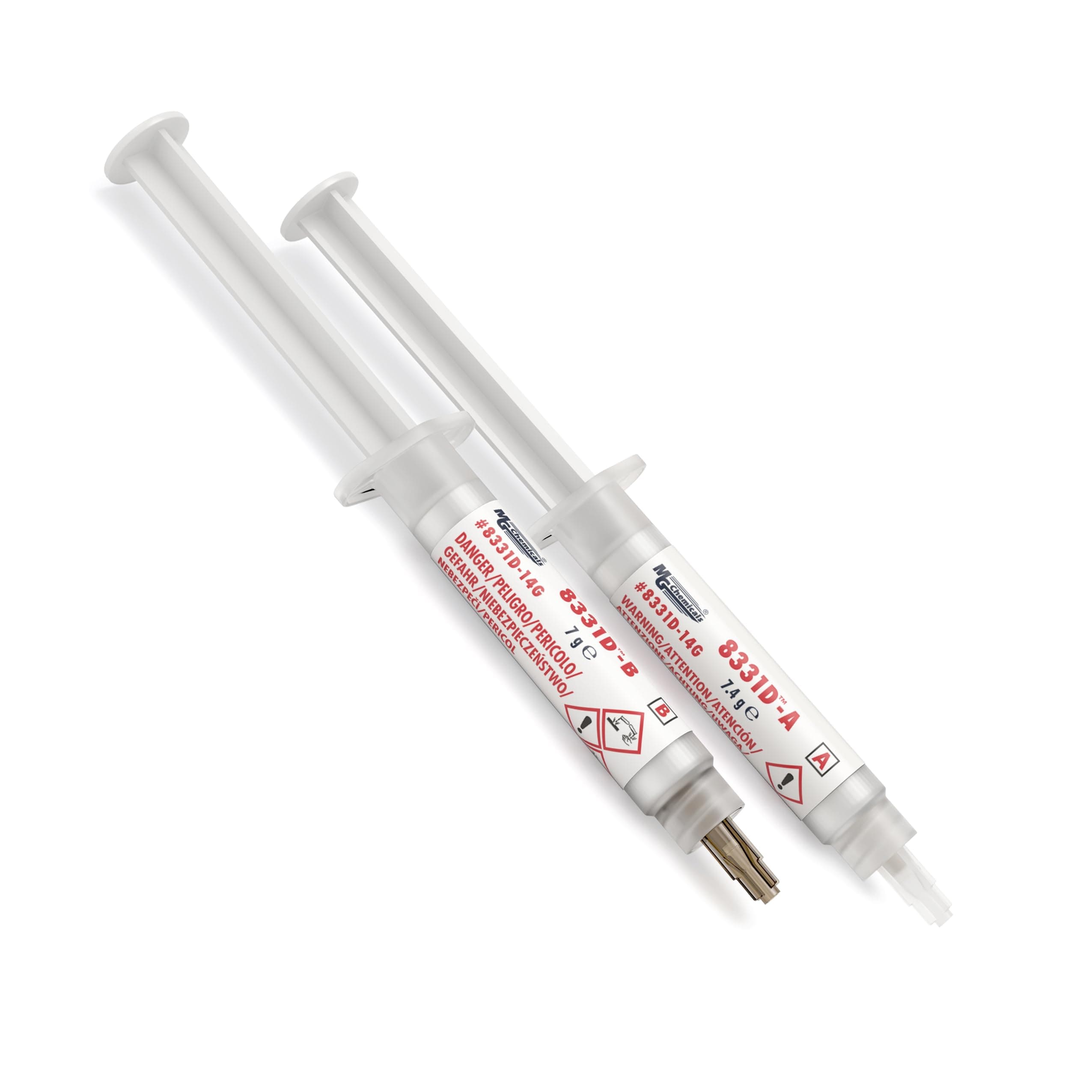 MG Chemicals 8331D Silver Conductive Epoxy Adhesive, High Conductivity, 20 min Working time, 2-Part, 14 Gram Kit