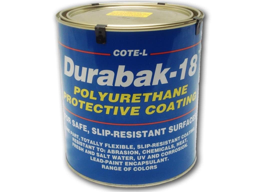 Durabak 18 (For Outdoors), TEXTURED version - Non Slip Coating, Bedliner, Deck Paint for ALL Boats - Many colors to choose from! - DARK BLUE - GALLON