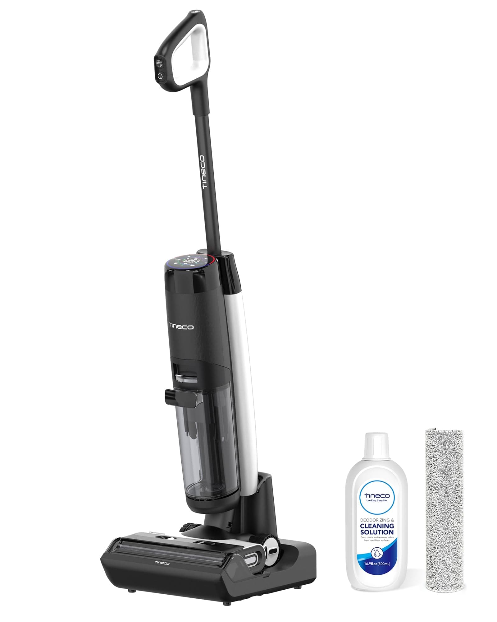 Floor One S7 Flashdry Floor Washer, for Sticky Mess Clean Up on Hard Floors with Digital Display, Self-Cleaning, Edge Cleaning, Forward Traction, Safe for Kids & Pets