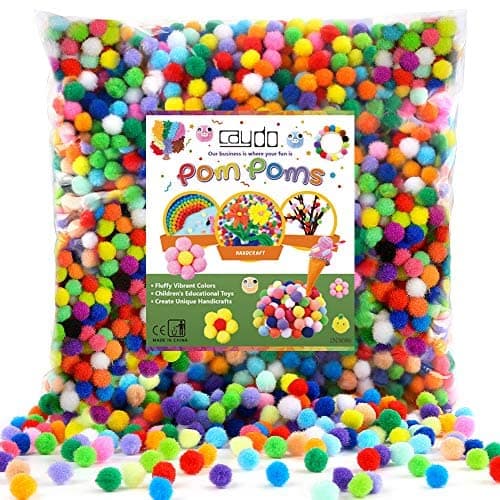 2000 Pieces 20 Colors 1 cm Pompoms