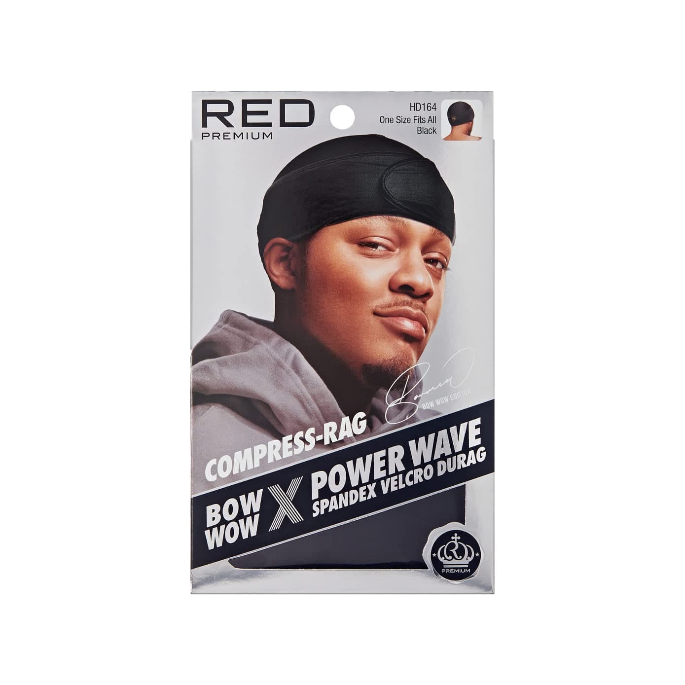 Red Premium Bow Wow Power Wave Compression Durag