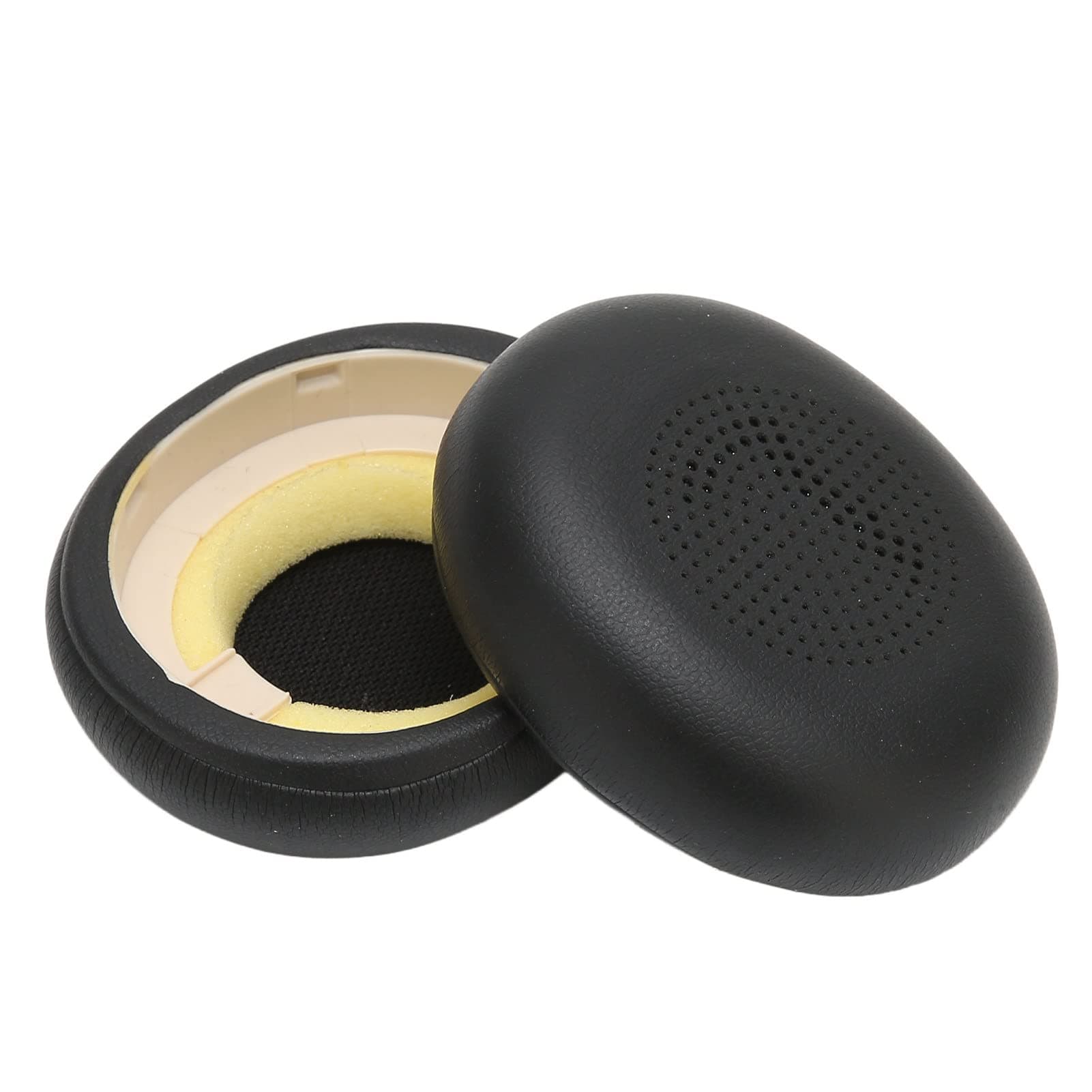 Headphone Earpads, for 45h, for Evolve2 65 MS UC Headsets Replacement, Memory Foam and Soft Protein Leather, Noise Isolation Ear Cushions Cover(Black)