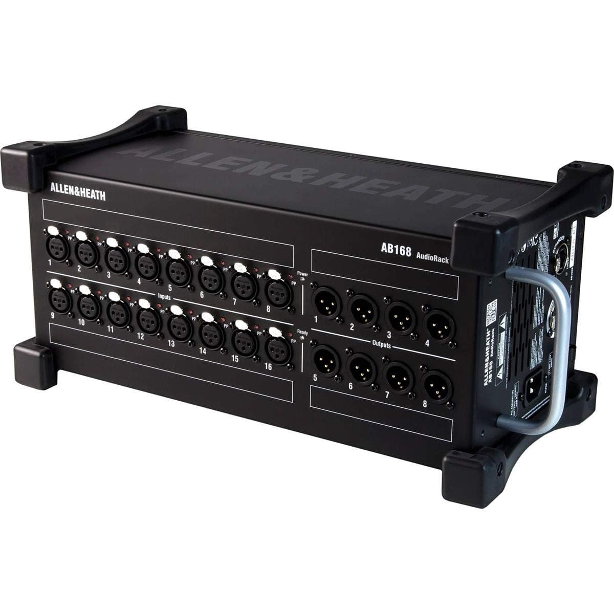 AB168 Remote Audio Rack/Portable Stage Box for GLD and Qu Series, 16 XLR Input, 8 XLR Output (AH-AB-168)