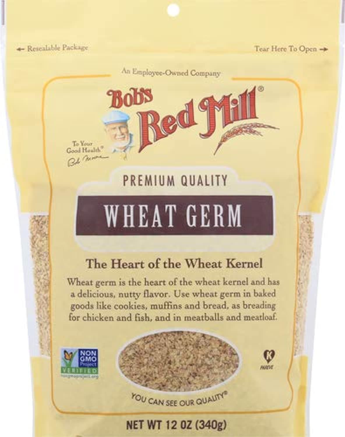 Bobs Red Mill Natural Raw Wheat Germ, 12 Ounce