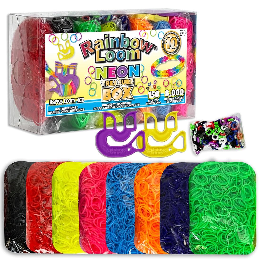 Rainbow Loom Treasure Box Neon, Ages 7+