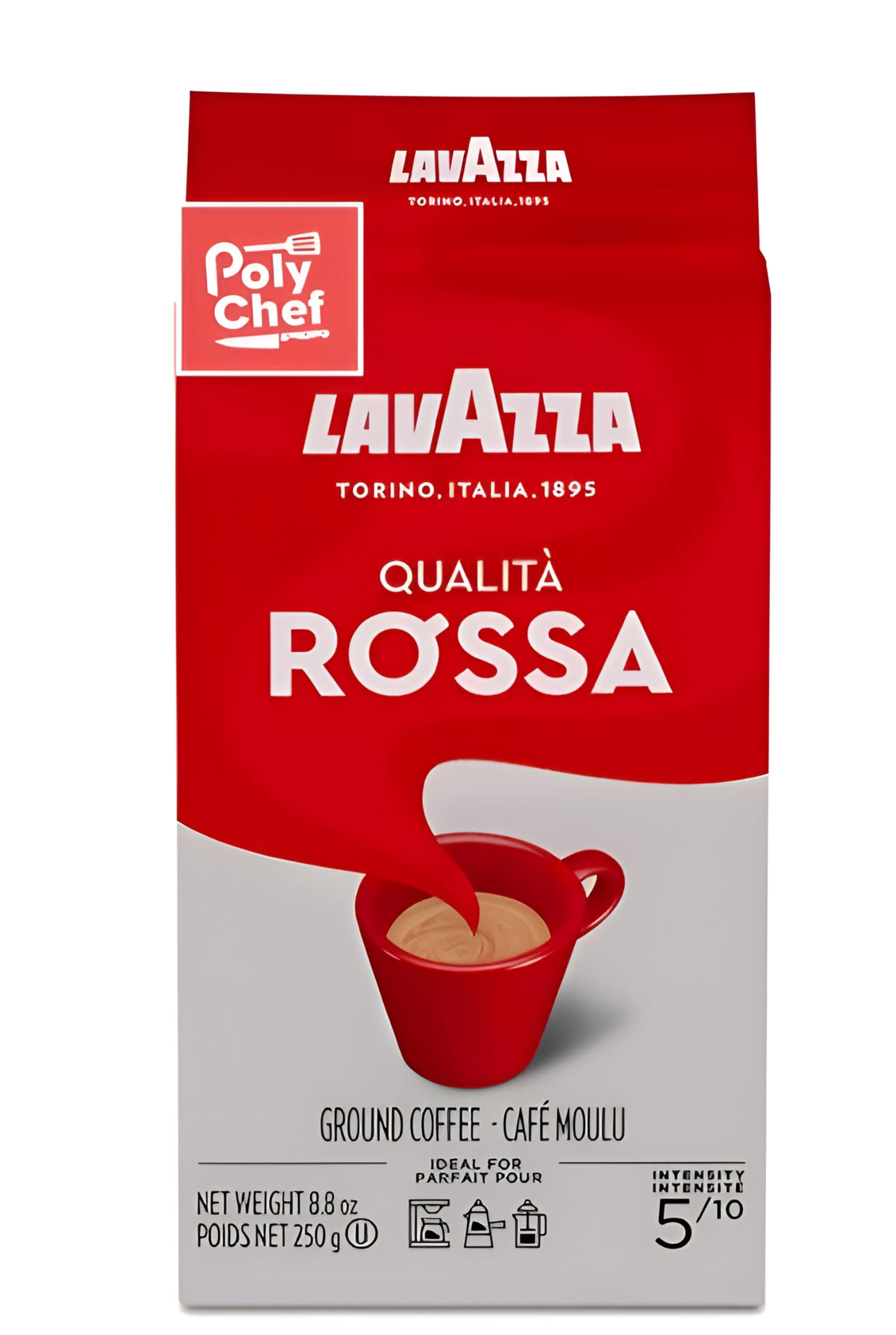 LAVAZZA Qualita Rossa Brick Coffee, 8.8 OZ
