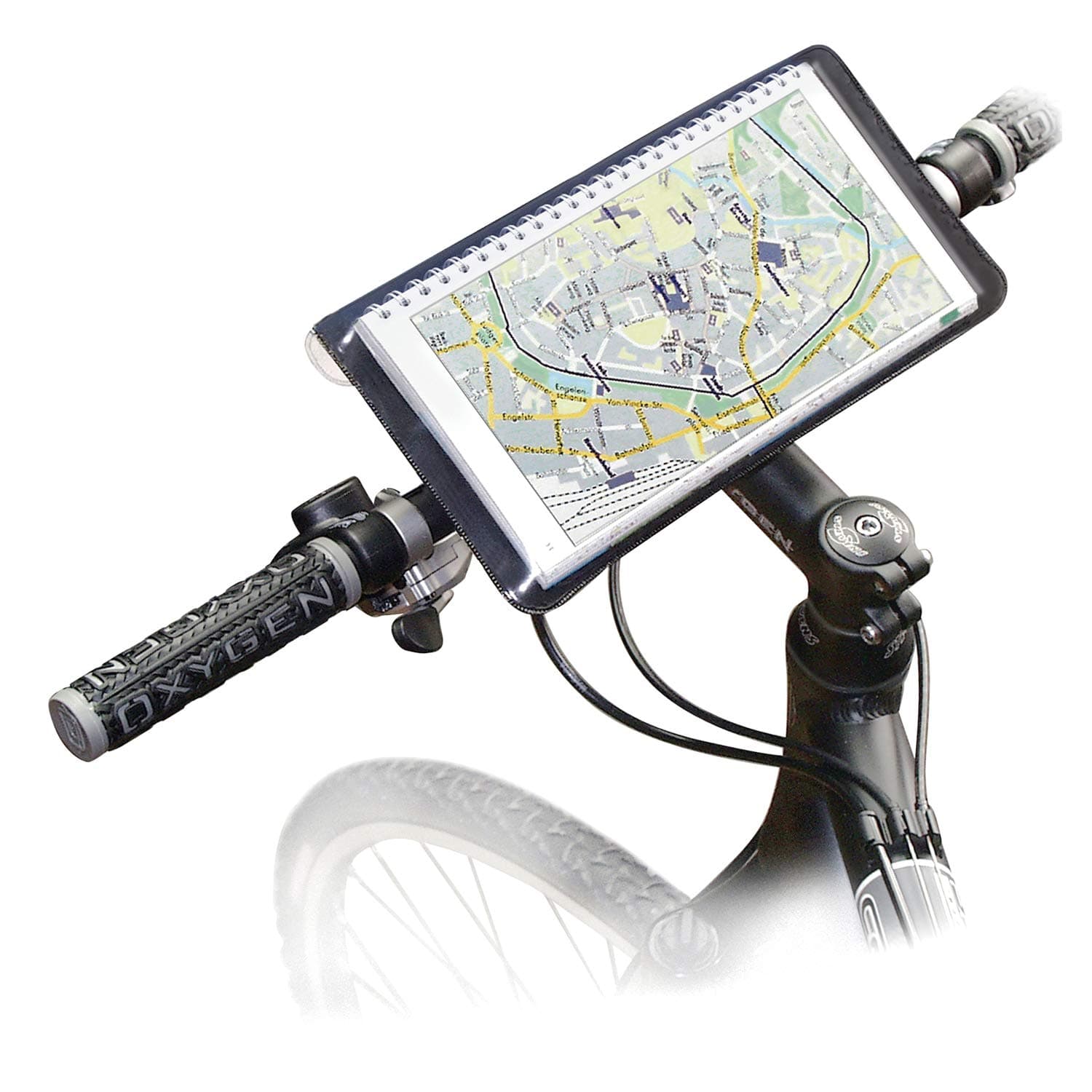 Rixen und Kaul Bicycle-Mounted Map Holder - Black,24.5 x 12.5 cm