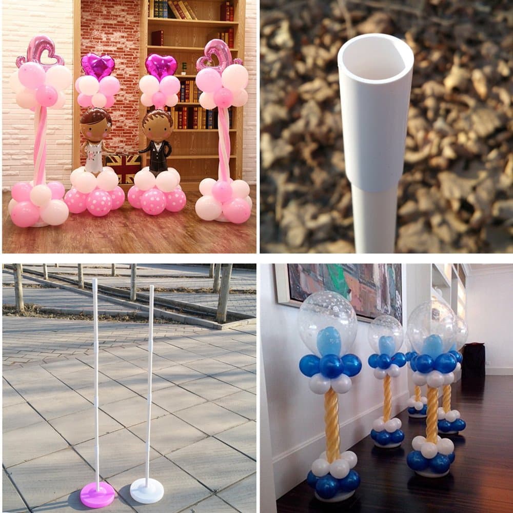 CHUNYA 2 set 120cm Balloon column base/stick/plastic poles+20 rings Balloon arch Wedding decorations Event party supplies Garden decorations