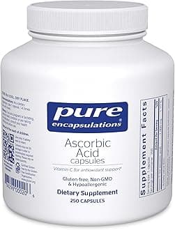 - Pure Encapsulations Ascorbic Acid Capsules - 1,000 mg Vitamin C - Antioxidant & Immune Support* - High-Potency Vitamin C - Vegan & Non-GMO - 250 Capsules