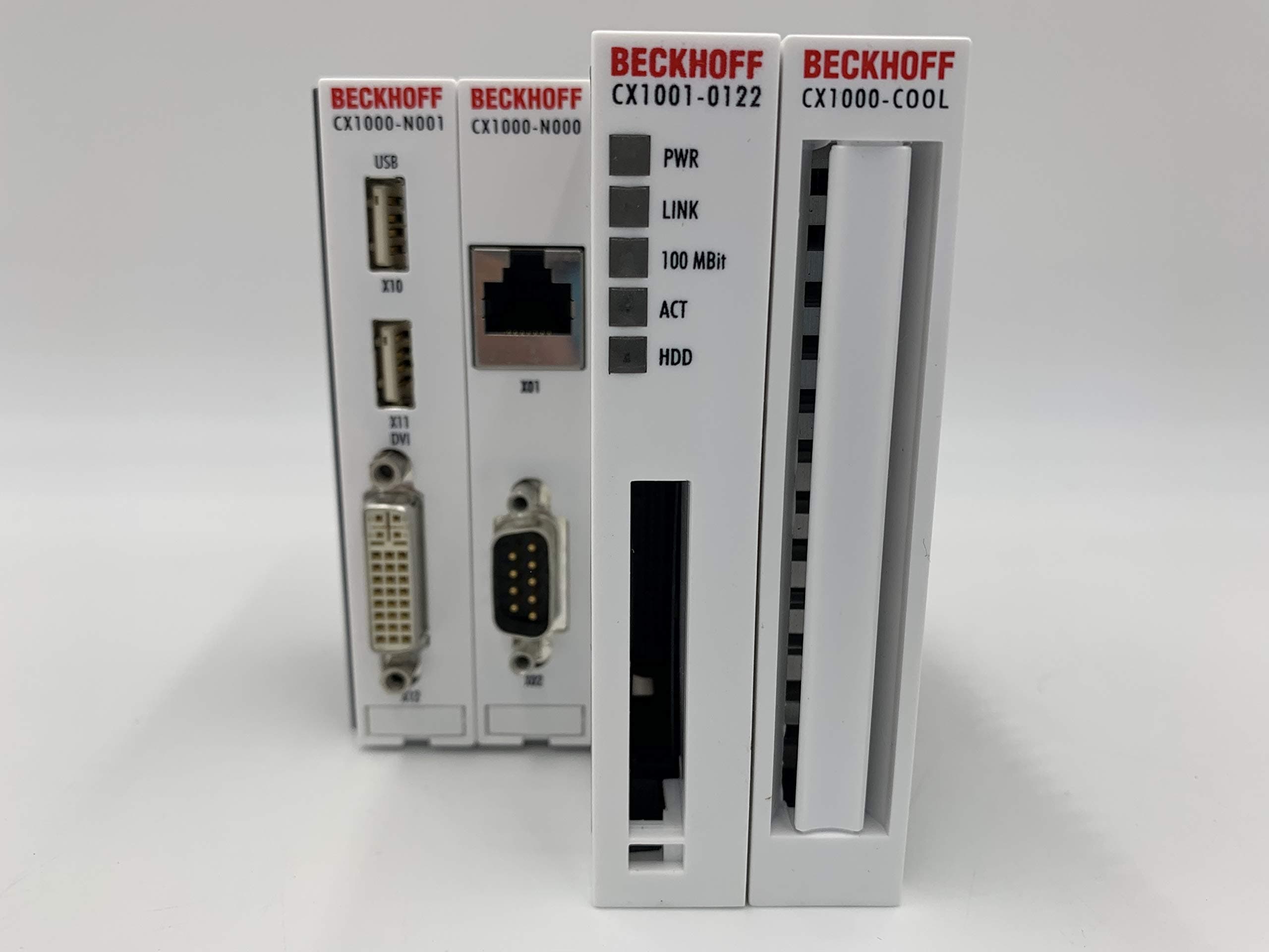 CX1001-0122 Basic CPU Module CX1000 PLC Controller CX10010122 128 MB RAM DVI/USB Microsoft Windows XP Embedded TwinCAT 2 CX1001 0122