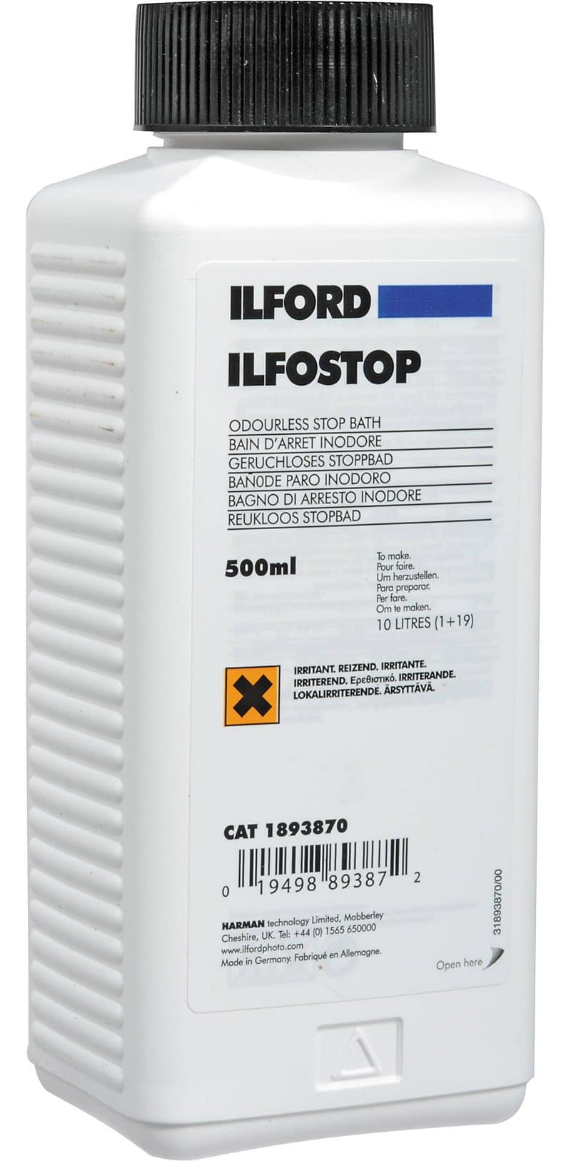 Ilfostop Stop Film Bath 0.5 Litre
