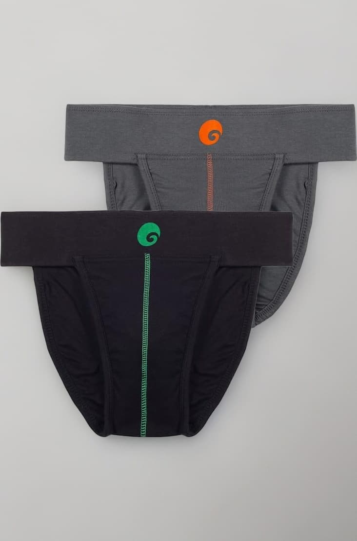 omtex Athletic Neo Stretchable Supporter Back Covered with Cup Pocket, Ideal for Workout and Sports Quick Dry Moisture Wicking Underwear (Pack of 2)