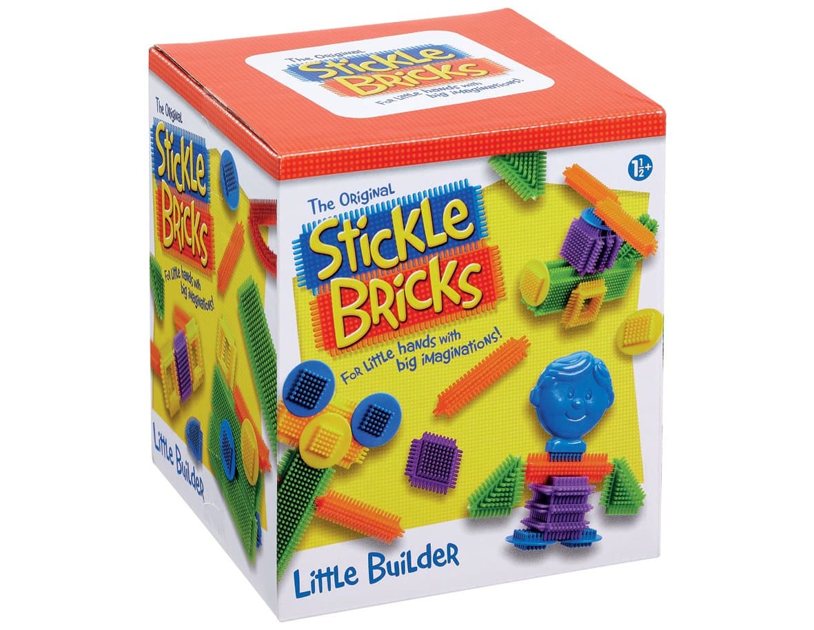 Stickle Bricks Little Builder Construction Set with 30 Pieces- Enhance Creativity and Problem-Solving Skills with Engaging and Durable STEM Toy, Suitable for Ages 18 Months+