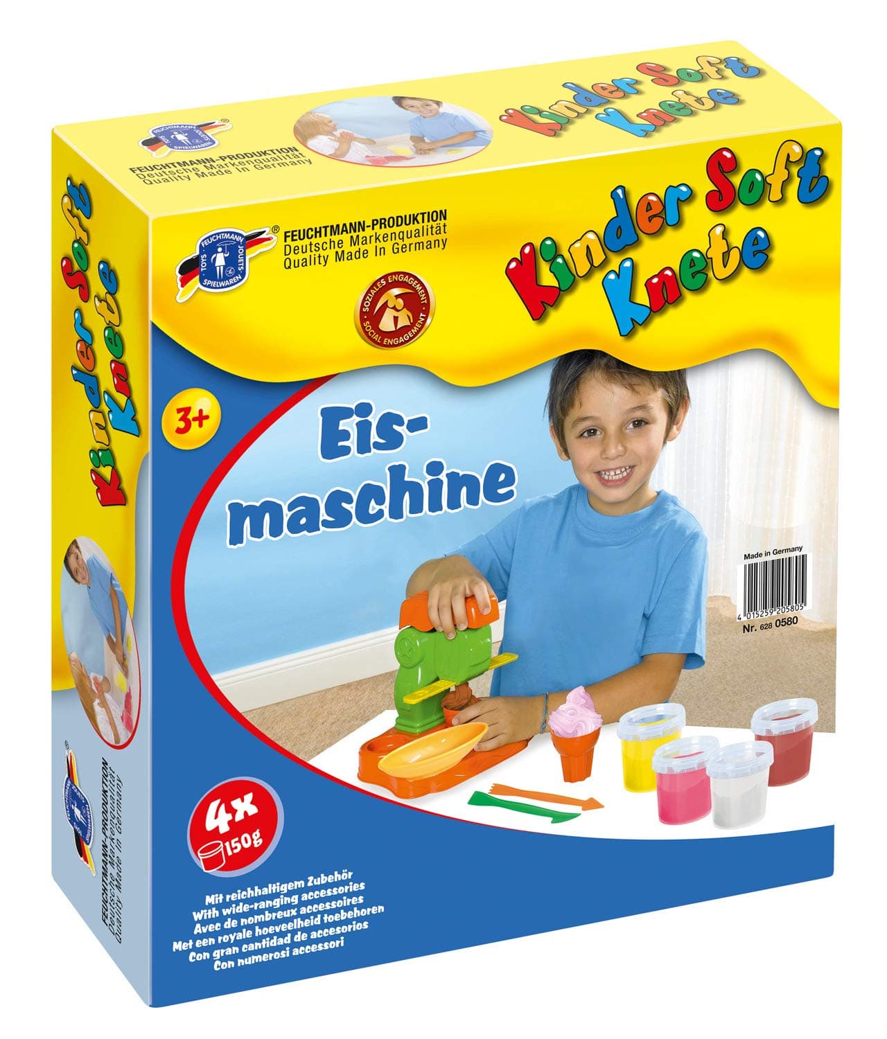 Feuchtmann Kinder Soft Air-Dry Modelling Clay with Ice Machine