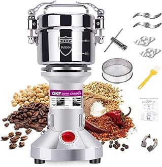 OKF 550g Grain Mill 304 Stainless Steel Spice Grinder