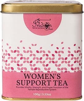 The Indian Chai โ Womenโs Support Tea 100g | Herbal Infusion with Raspberry Leaf, Shatavari, Spearmint & Ashwagandha for Balance, Vitality & Daily Wellness