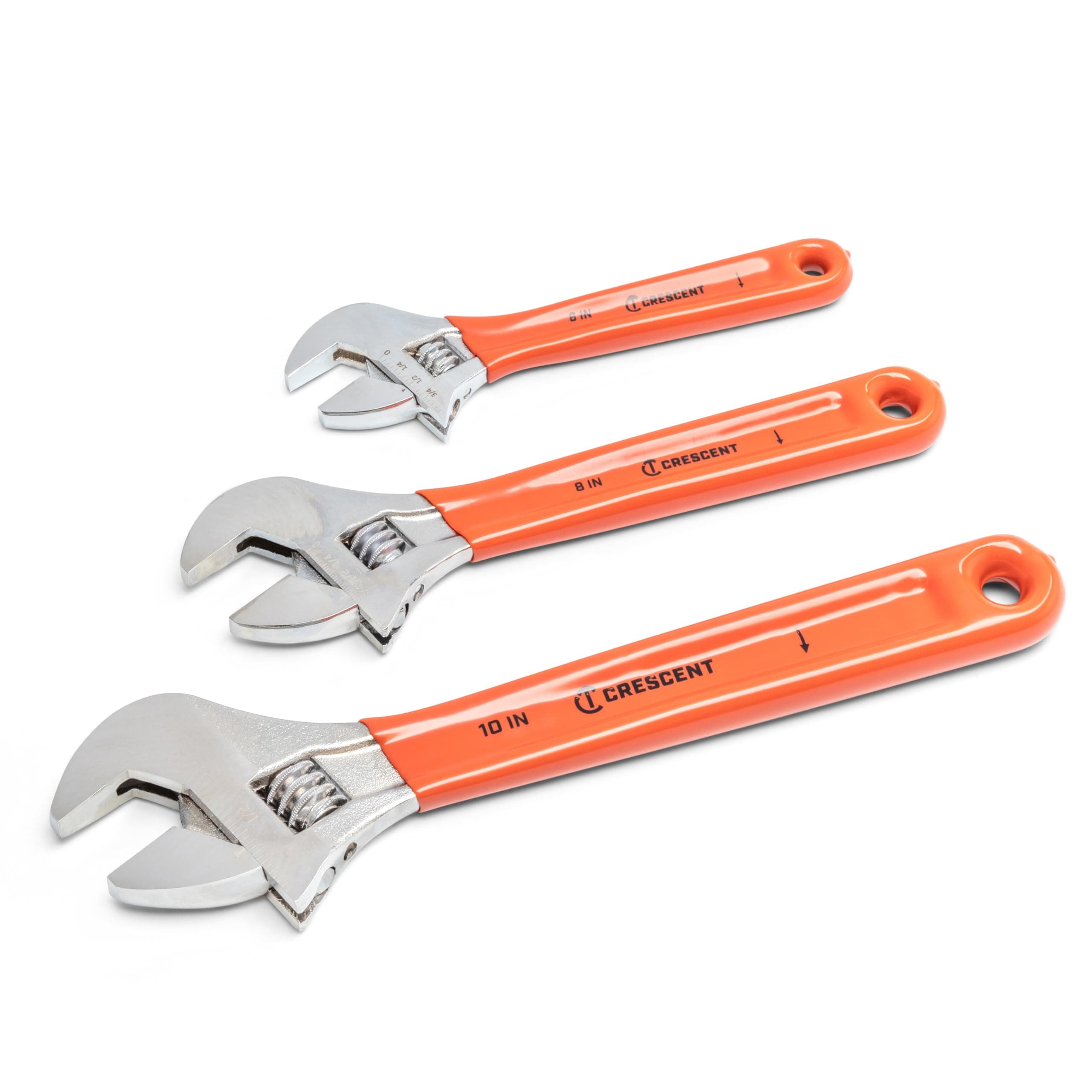 Crescent 3 Pc. Adjustable Cushion Grip Wrench Set 6", 8" & 10" - AC26810CV