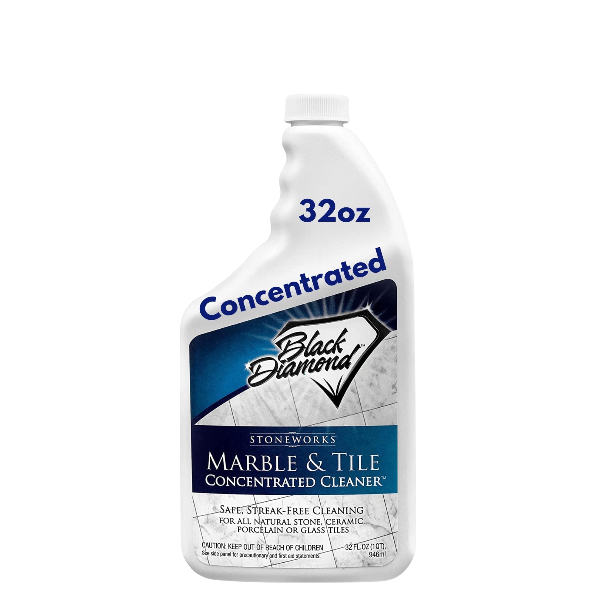 MARBLE & TILE FLOOR CLEANER. Great for Ceramic, Porcelain, Granite, Natural Stone, Vinyl and Brick. No-rinse Concentrate.(1-Quart)