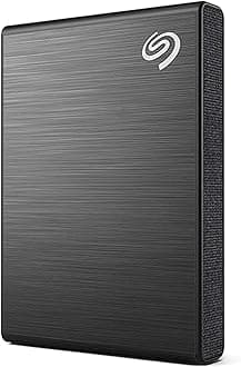 Seagate One Touch SSD 2TB External SSD Portable – Black, speeds up to 1030MB/s, 6mo Mylio Photo+ subscription, 6mo Dropbox Backup Plan and Rescue Services (STKG2000400)